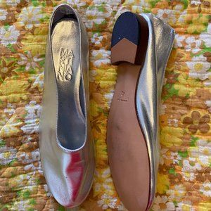 Martiniano Glove, Metallic Silver size 40